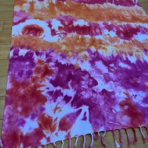 Ice Dyed Turkish Beach Towel 70x40 Inches Organic Cotton